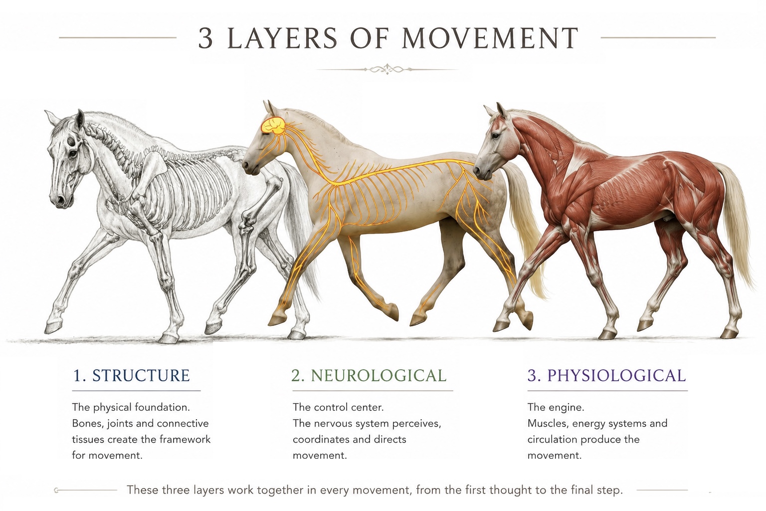 The 3 Layers of the Equine Movement System: How Massage and Fascial Therapy Influence Each One